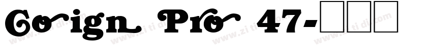 Coign Pro 47字体转换
